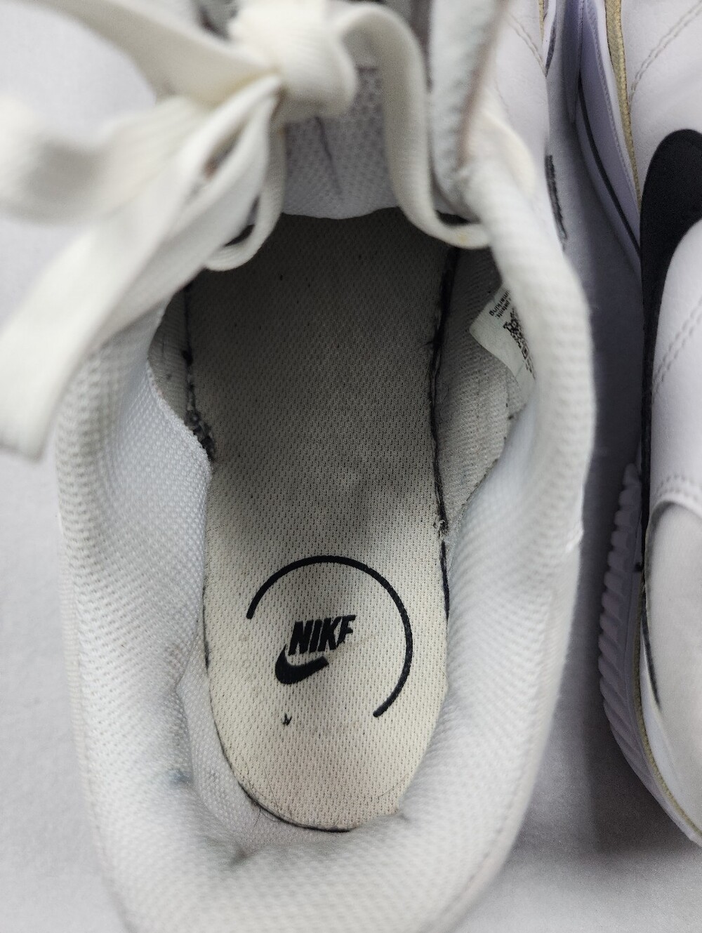 Nike Court Legacy Lift Platform Sneakers White Black Women's Size 9 - Picture 5 of 11